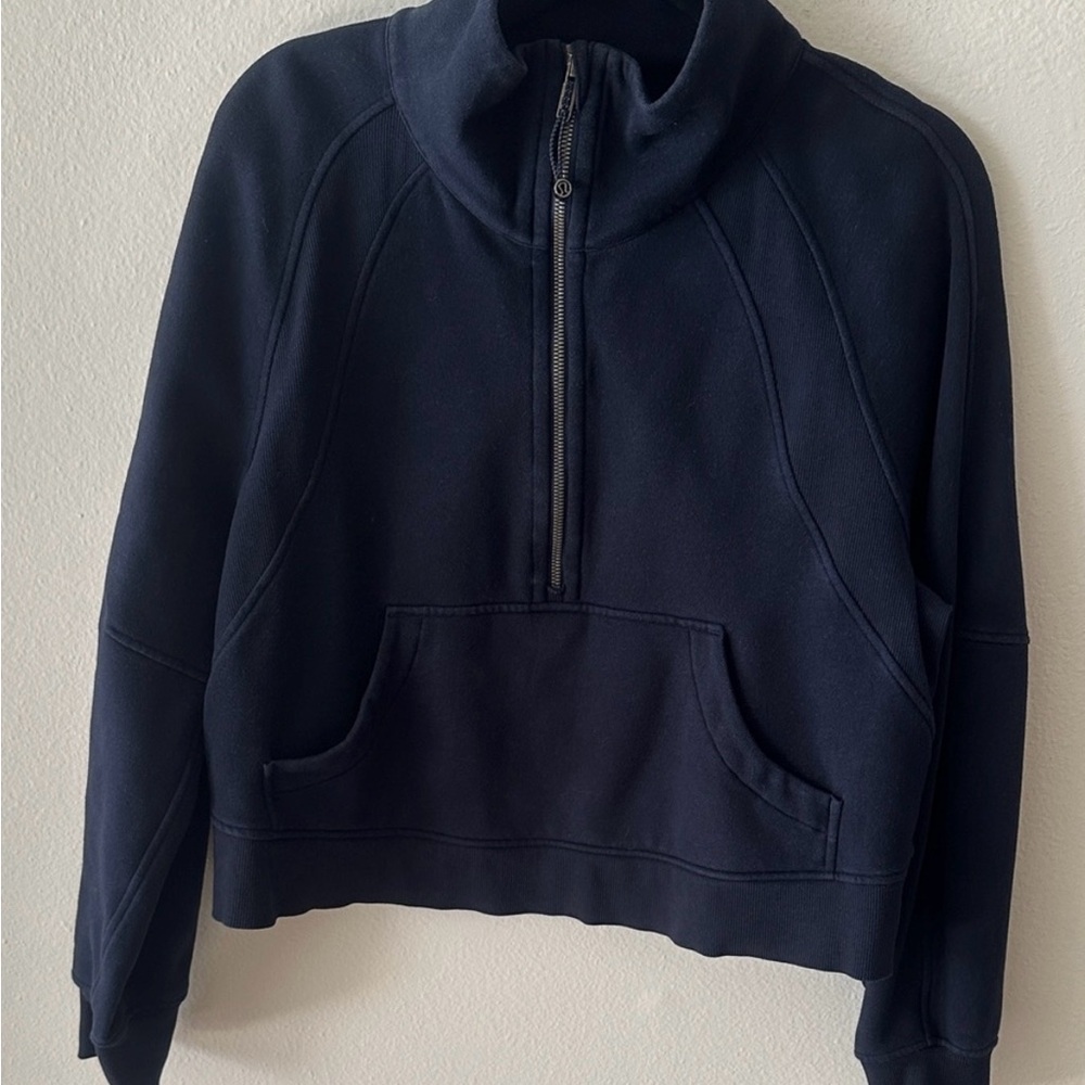 lululemon athletica Navy Blue Crew Neck Sweater